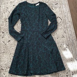 LOFT Green and Black Dress